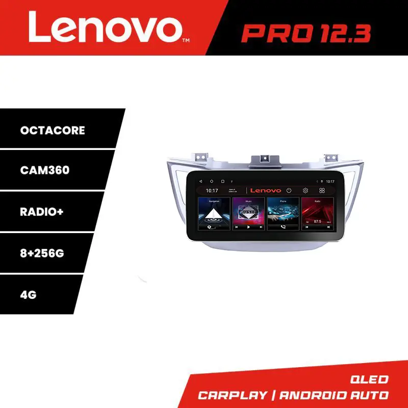 Navigatie Hyundai Tucson 2015-2019 Lenovo PRO 12.3 QLED 8GB+256GB 4G Noutate