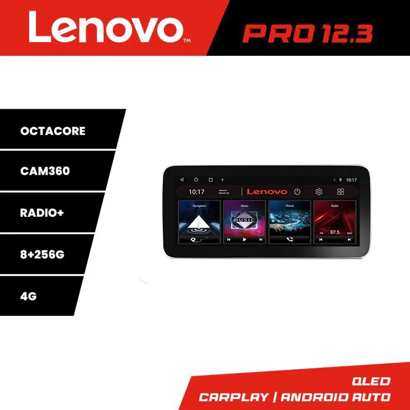 Cumpără acum Navigație auto VW Lenovo PRO 12.3 inch QLED, 8GB RAM, 256GB, 4G