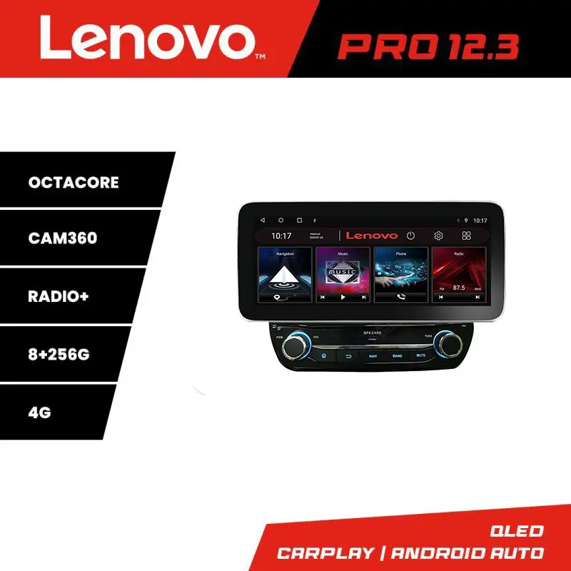 Reducere specială Navigație dedicată Ford Fiesta 2017-2022 Lenovo Pro 12.3 QLED 8GB+256GB 4G