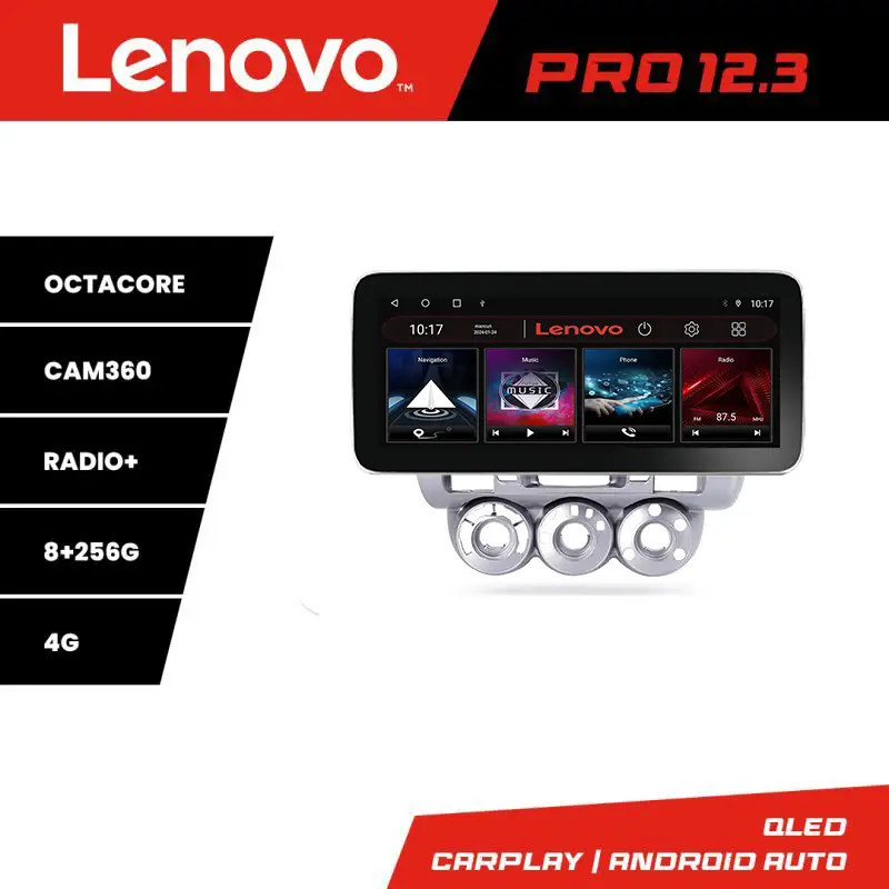 Lichidare de stoc Navigație Honda Fit Jazz 2004-2008 Lenovo PRO 12.3 QLED 8GB+256GB 4G