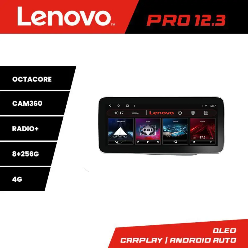 Navigatie Android Seat Leon 2005-2012 Lenovo PRO 12.3 QLED 8+256 4G Ultima șansă