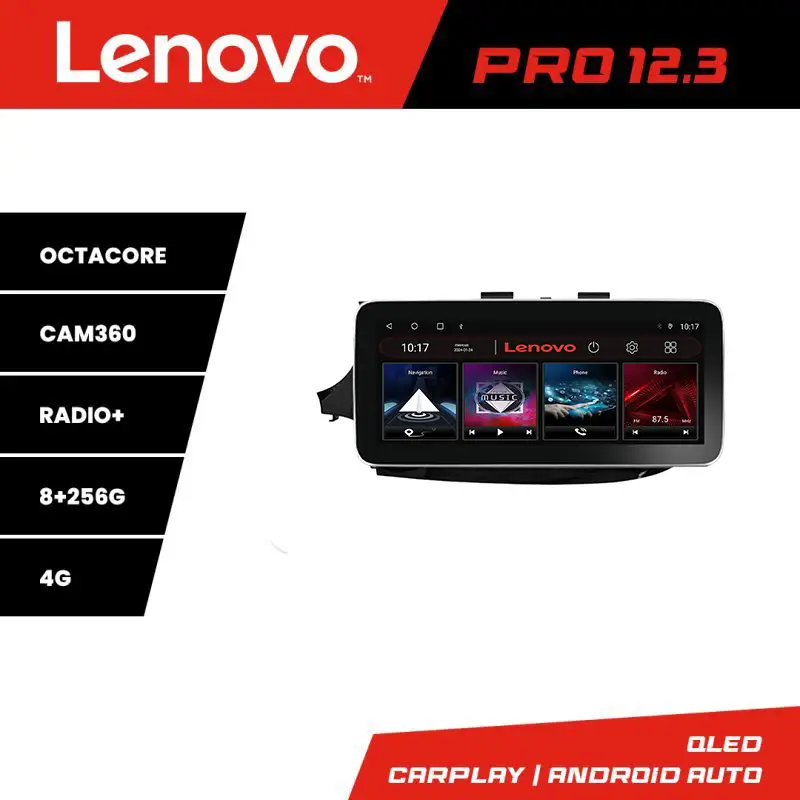 Livrare gratuită Navigație Opel Mokka 2016+ Lenovo PRO 12.3 inch QLED, 8GB RAM, 256GB, 4G