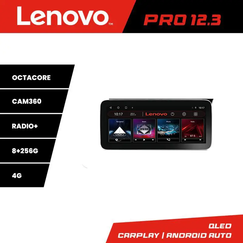 Navigație Android Kia Niro 2017+ Lenovo PRO 12.3 QLED 8GB+256GB 4G GPS Bestseller