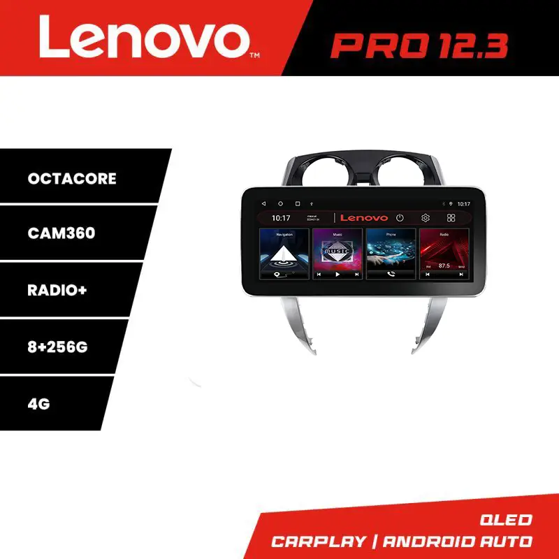 Ofertă limitată Navigație Nissan Note 2012-2019 Lenovo Pro 12.3 QLED 8GB+256GB 4G