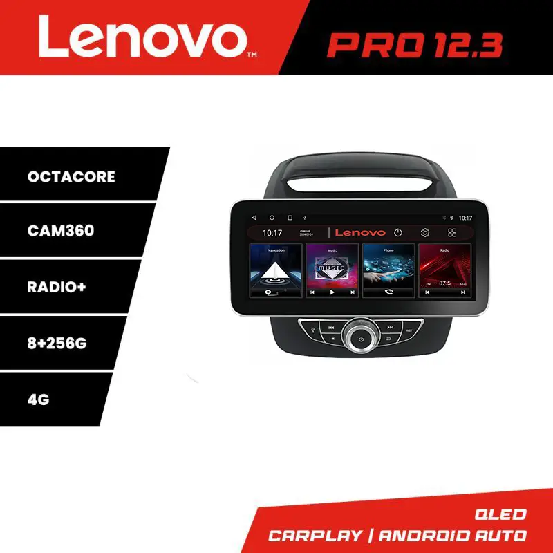 Navigatie Kia Sorento 2012-2015 cu navigatie OEM, Lenovo PRO 12.3 QLED 8+256GB Retur ușor
