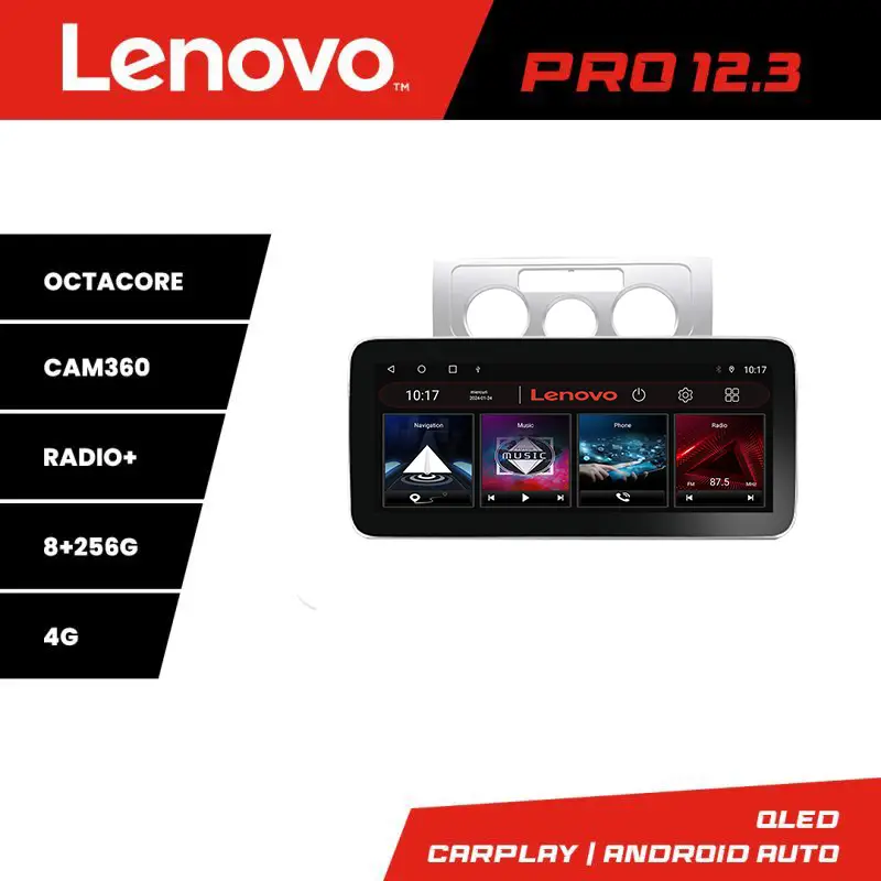 Navigație VW Touran 2003-2010 Lenovo PRO 12.3 QLED 8GB+256GB 4G Promoție