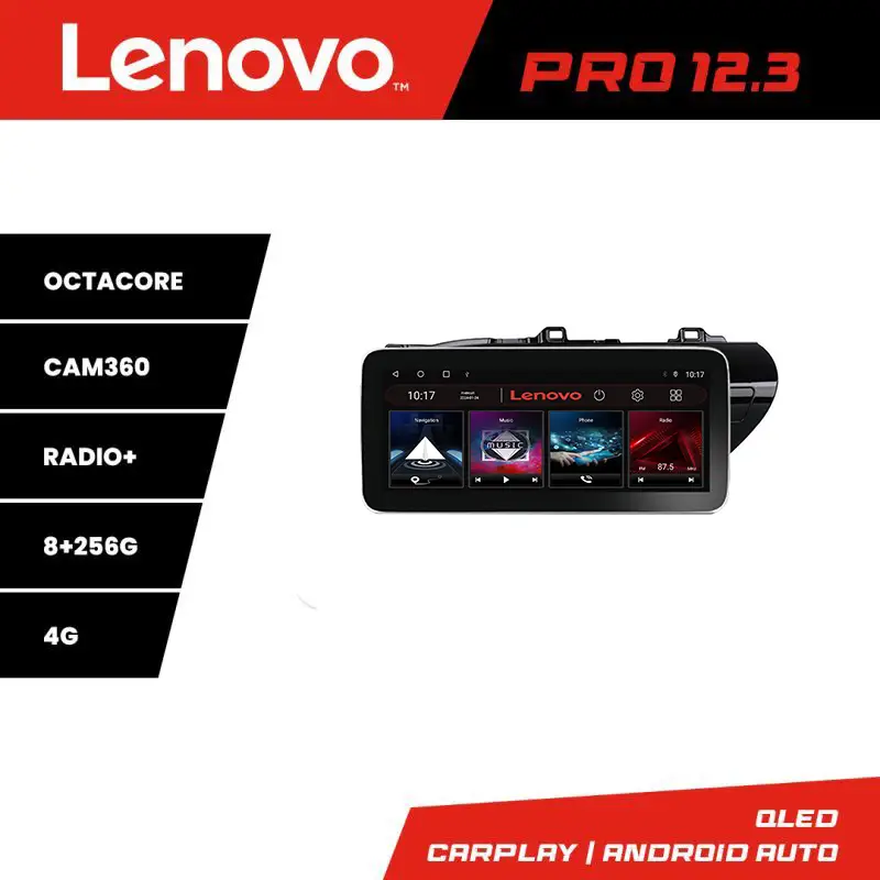 Navigație Toyota Hilux 2016+ Lenovo PRO 12.3 inch QLED 8GB RAM 256GB 4G Reduceri