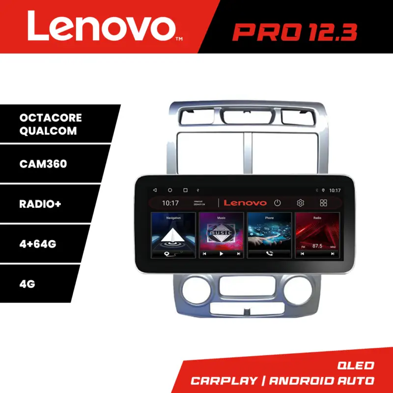 Cumpără online Navigație Kia Sportage 2005-2007 Lenovo Pro 12.3 QLED 4GB+64GB 4G
