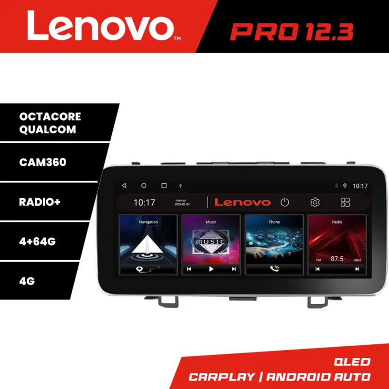 Navigatie Honda CR-V 2006-2012 Lenovo PRO 12.3 inch QLED 4G 4+64GB Cumpără online