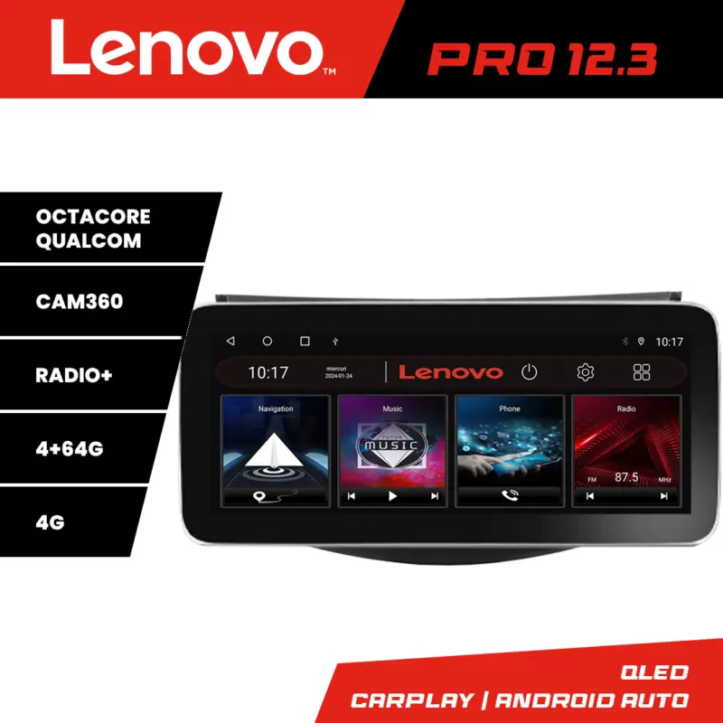 Navigatie Toyota RAV4 2006-2012 Lenovo PRO 12.3 QLED 4G 4+64GB Nu rata