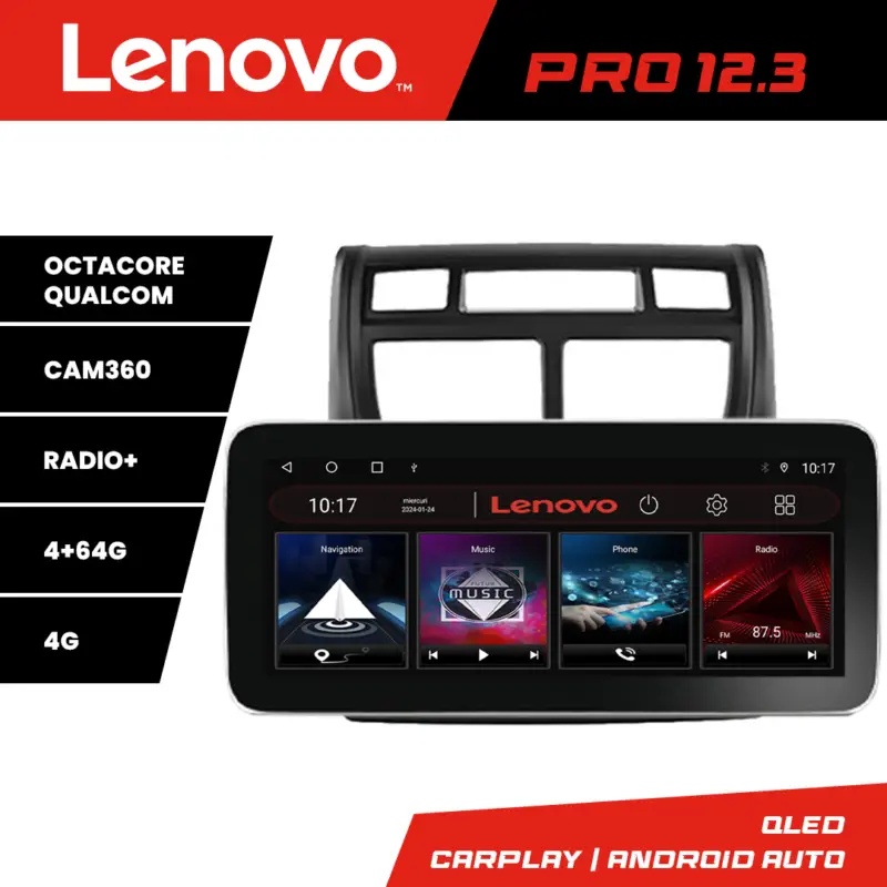 Cel mai bun preț Navigație Kia Sportage 2007-2013 Lenovo PRO 12.3 QLED 4G 4+64GB