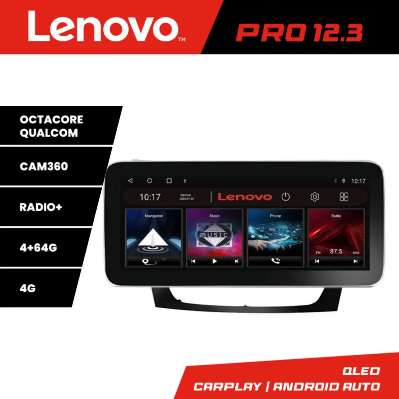 Navigație Mercedes W211 W219 Lenovo Pro 12.3 QLED 4G GPS 4+64GB Livrare expres