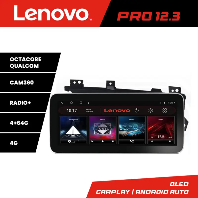 Lichidare de stoc Navigație Android Kia Optima 2011-2015 Lenovo PRO 12.3 inch QLED 4G DSP