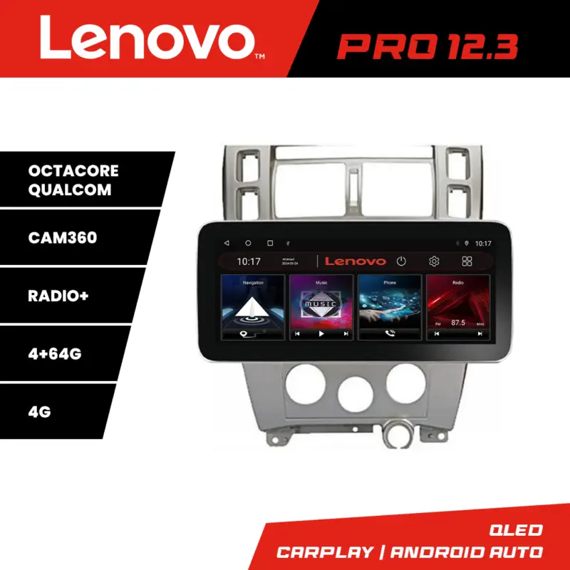 Lichidare de stoc Navigație Hyundai Tucson 2004-2010 Lenovo PRO 12.3 QLED 4+64GB 4G