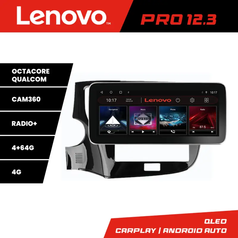 Preț redus Navigație Mitsubishi Outlander 2013-2019 Lenovo PRO 12.3 QLED 4G 4+64GB