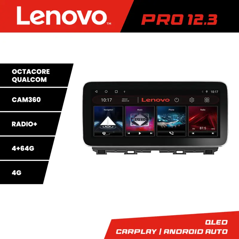 Navigație Mazda CX-5 2012-2014 Lenovo Pro 12.3 QLED 4GB+64GB 4G DSP Discount