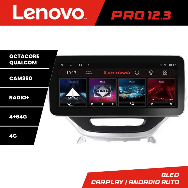 Chilipir Navigatie Jeep Cherokee 2014-2019 Lenovo PRO 12.3 QLED 4G 4+64GB