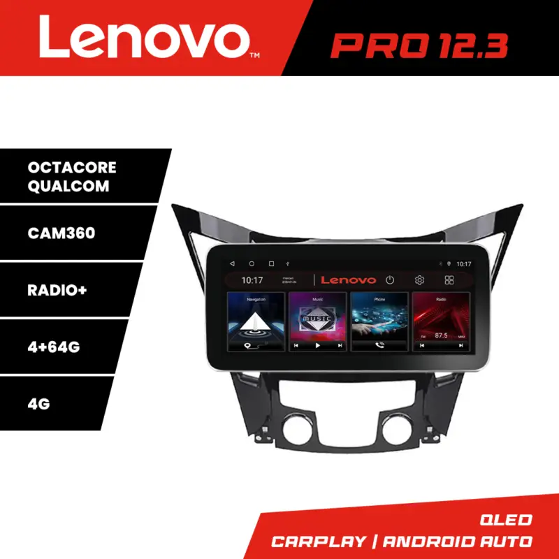 Preferatul clienților Navigatie Hyundai Sonata 2011-2015 Lenovo PRO 12.3 QLED 4GB+64GB 4G