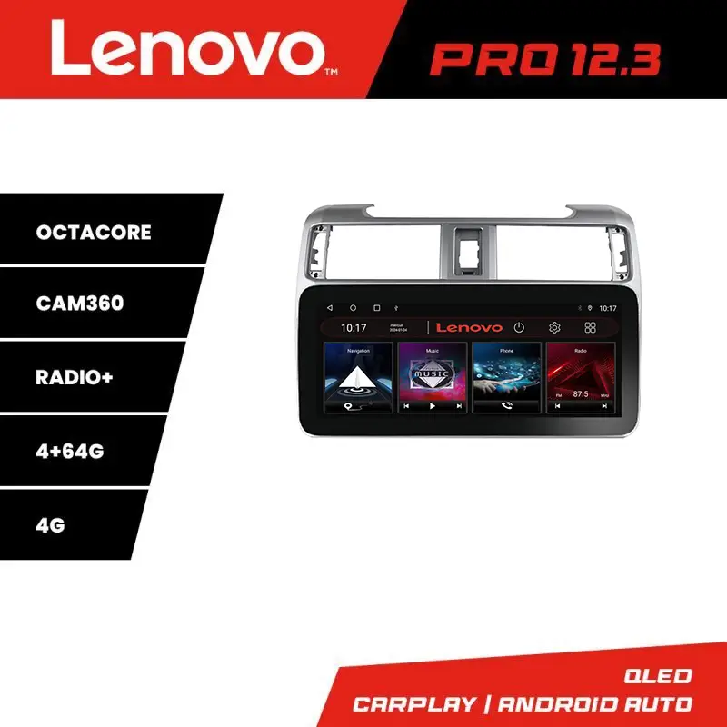 Ieftin Navigație Toyota 4Runner 2009-2019 Lenovo PRO 12.3 QLED 4GB+64GB 4G