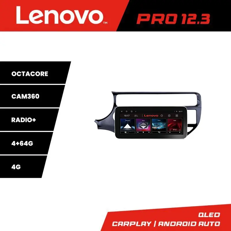 Ofertă Navigație Kia Rio 2014-2017 Lenovo PRO 12.3 QLED 4G GPS 4+64GB