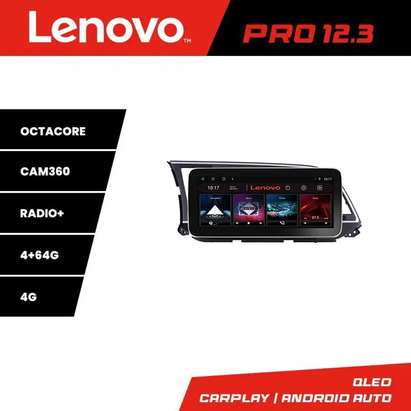 Expediere rapidă Navigație Hyundai Elantra 2015-2018 Lenovo PRO 12.3 QLED 4GB+64GB 4G GPS