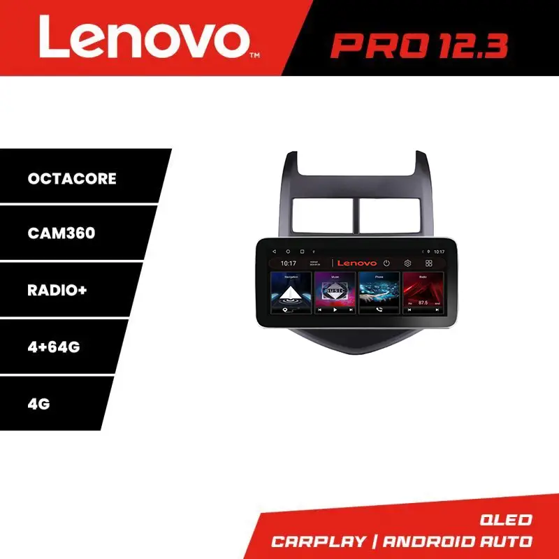 Cumpără acum Navigație Android Chevrolet Aveo 2010-2013 Lenovo PRO 12.3 QLED 4G 4+64GB