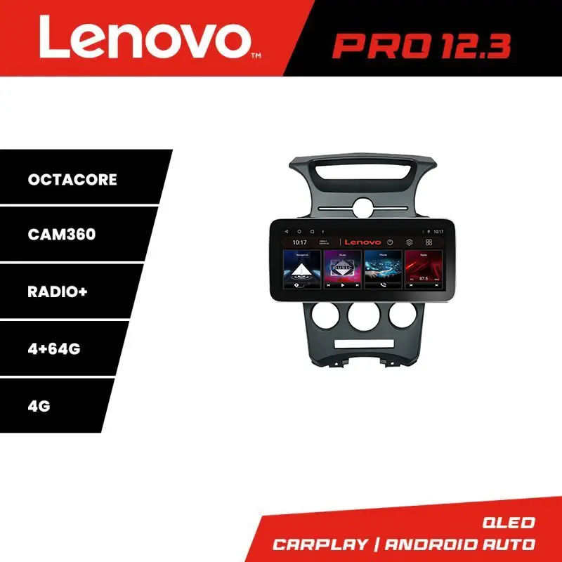 Navigatie Android Kia Carens 2006-2012, QLED 12.3, 4G, DSP, 4+64GB Disponibil imediat