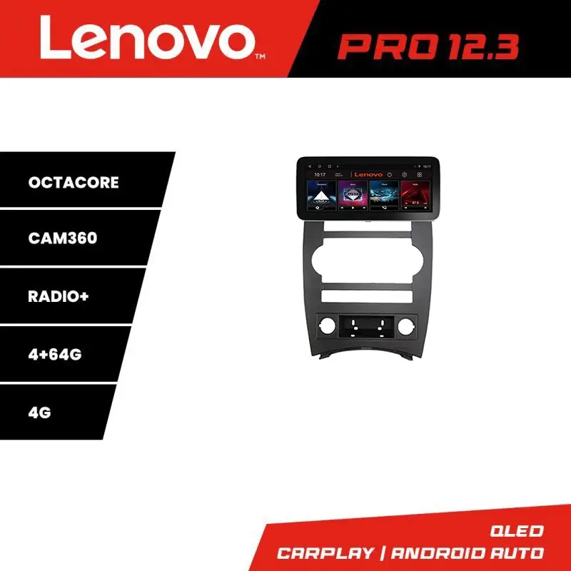 Navigație Jeep Commander 2006-2010 Lenovo Pro 12.3 inch QLED 4G 4+64GB Comandă acum