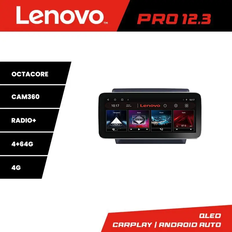 Navigație Isuzu D-Max 2020+ Lenovo Pro 12.3 inch QLED 4GB+64GB 4G Reducere specială