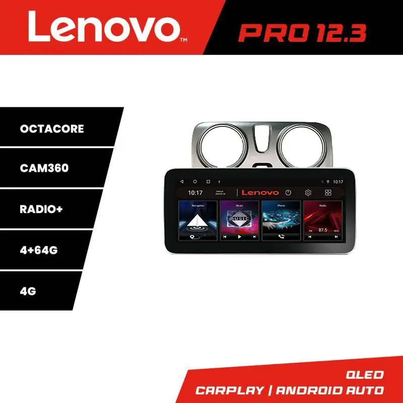 Navigație Dacia Dokker Lenovo PRO 12.3 QLED, 4GB RAM, 64GB, 4G Reducere de preț