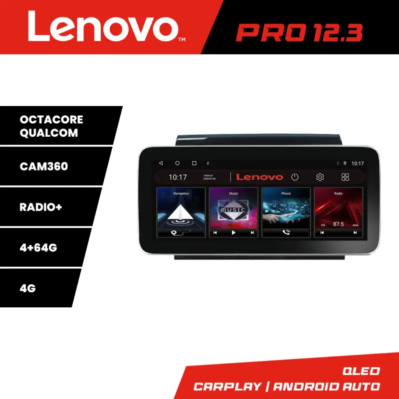 Navigație Android 12.3" Fiat Ducato Jumper Boxer/Expert 2006-2018 4G Premium