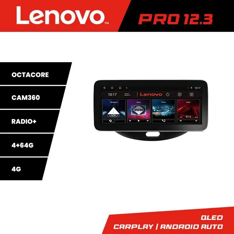 Navigație Hyundai i10 2007-2013 Lenovo PRO 12.3 QLED 4GB+64GB 4G GPS Preț redus