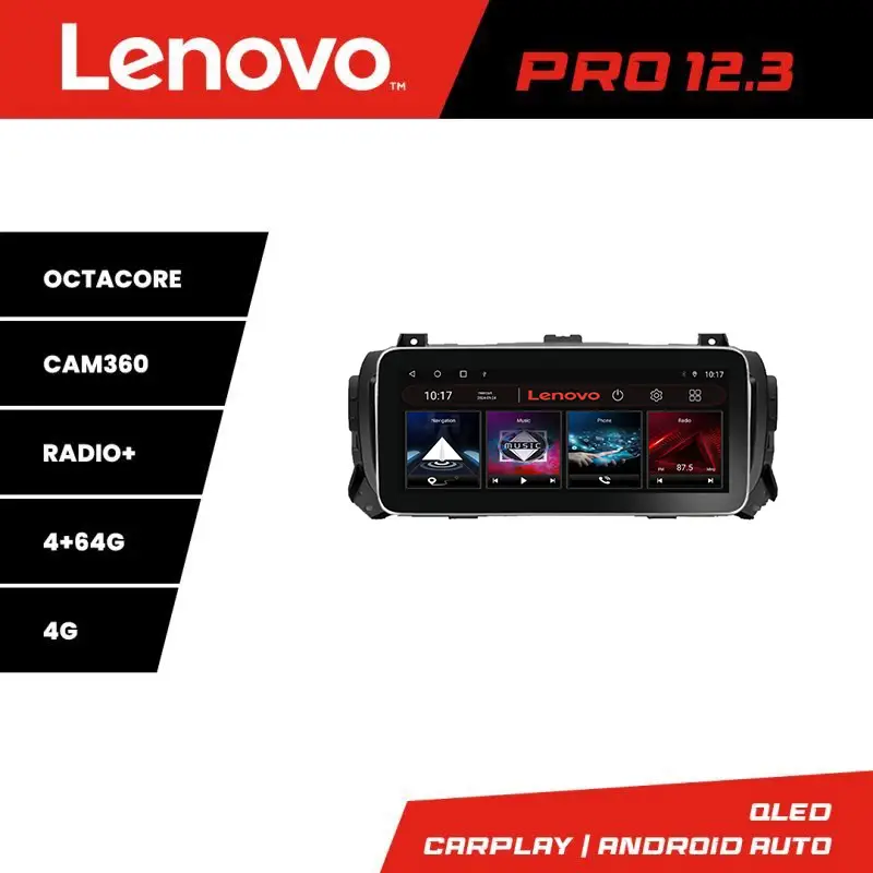 Retur ușor Navigație Android 12.3 inch QLED pentru Citroen Jumpy, Proace, Traveller