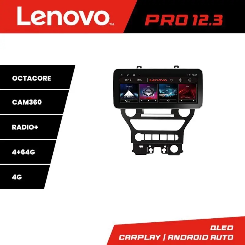 Navigație Android Ford Mustang 2015-2020 Lenovo PRO 12.3 QLED 4G 4+64GB Plată sigură