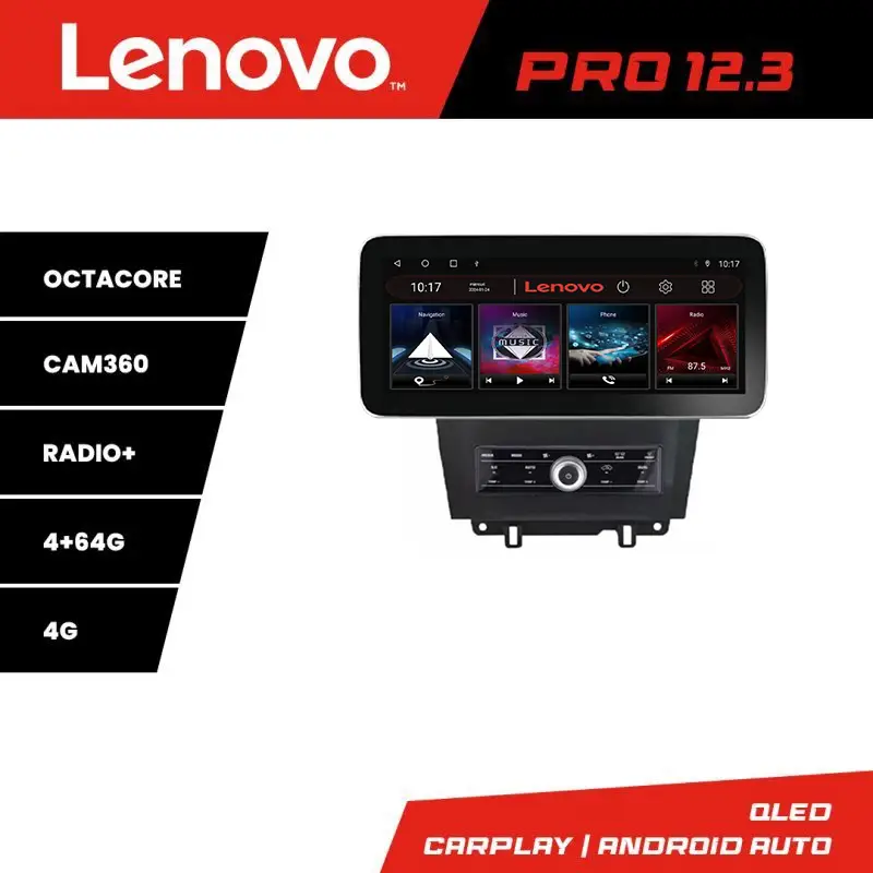 Navigație Ford Mustang 2009-2014 Lenovo PRO 12.3 QLED 4GB+64GB 4G Doar azi
