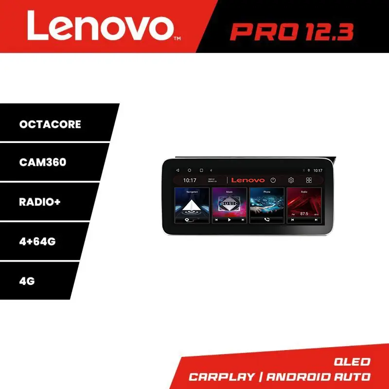 Navigație Android Lenovo PRO 12.3 QLED 4G pentru Kia Niro 2017+ Retur ușor