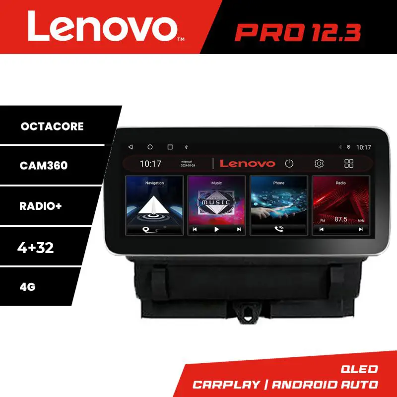 Plată sigură Navigatie Audi Q3 2011-2018 Lenovo PRO 12.3 inch QLED Android 4G GPS
