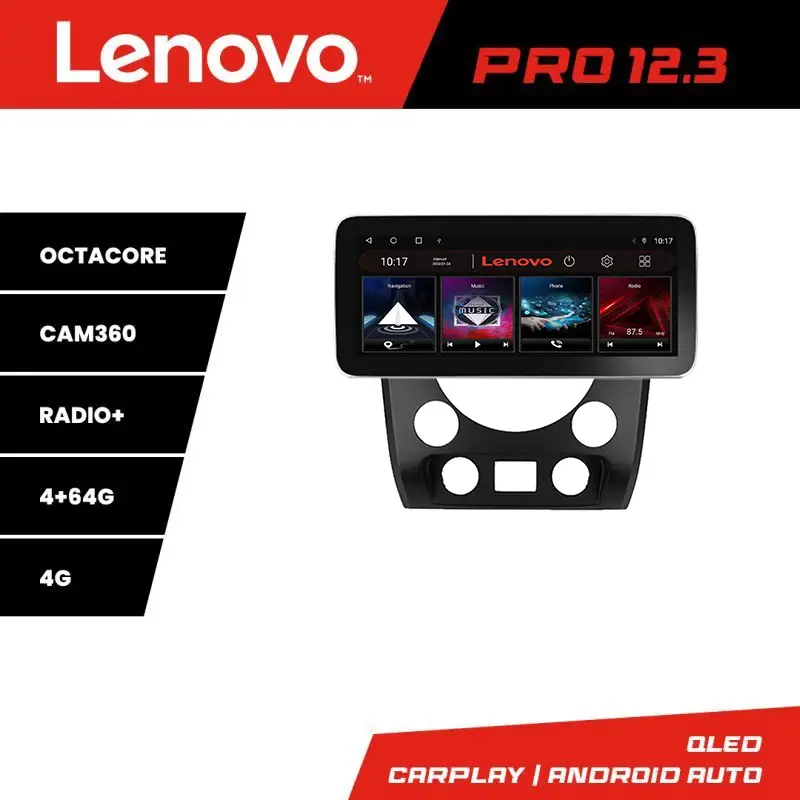Navigație Android Lenovo PRO 12.3 QLED 4G pentru SsangYong Rexton 2013-2016 Transport gratuit