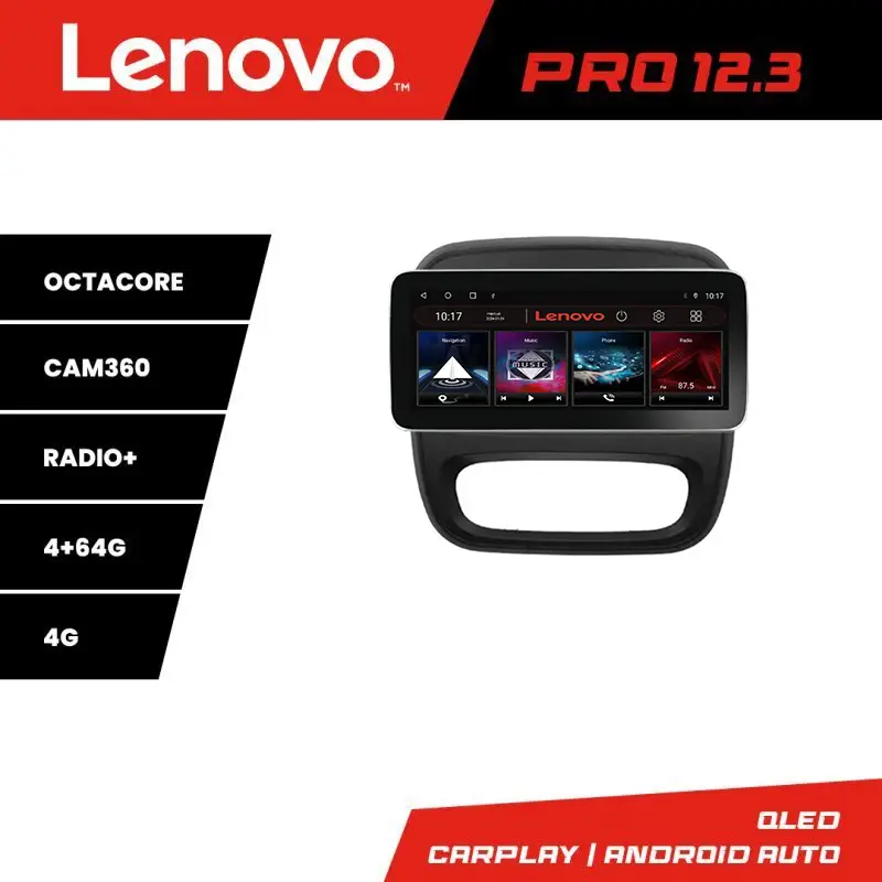 Chilipir Navigație Renault Trafic 2014-2018 Lenovo PRO 12.3 QLED 4GB+64GB 4G DSP