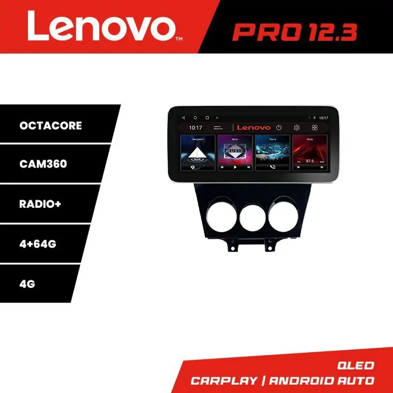 Comandă acum Navigație Mazda RX-8 2003-2008 Lenovo PRO 12.3 inch QLED 4G 4+64GB