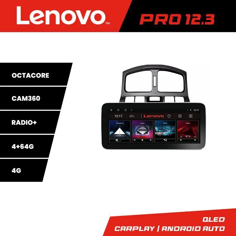 Navigație Hyundai Santa Fe 2000-2006 Lenovo PRO 12.3 QLED 4G 4+64GB Transport gratuit