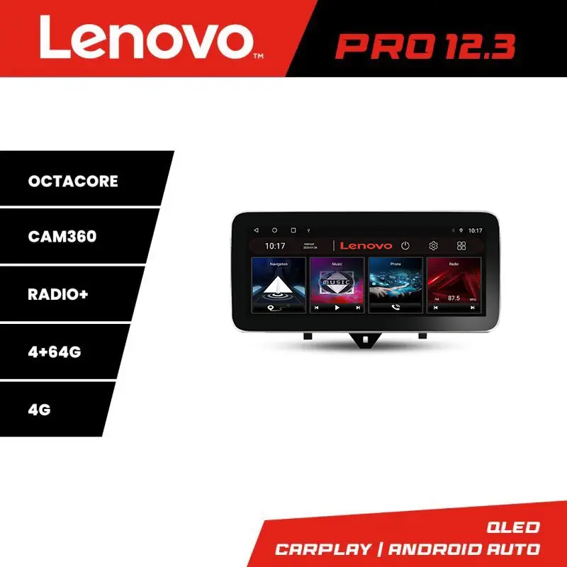 Navigatie Smart ForTwo 2010-2015 Lenovo PRO 12.3 QLED 4GB+64GB 4G GPS Noutate