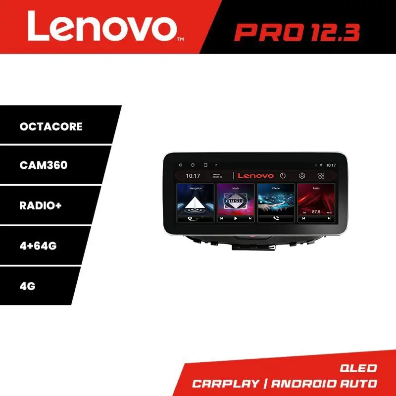 Preț redus Navigație dedicată Kia Soul 2020+ Lenovo Pro 12.3 inch QLED 4GB+64GB 4G