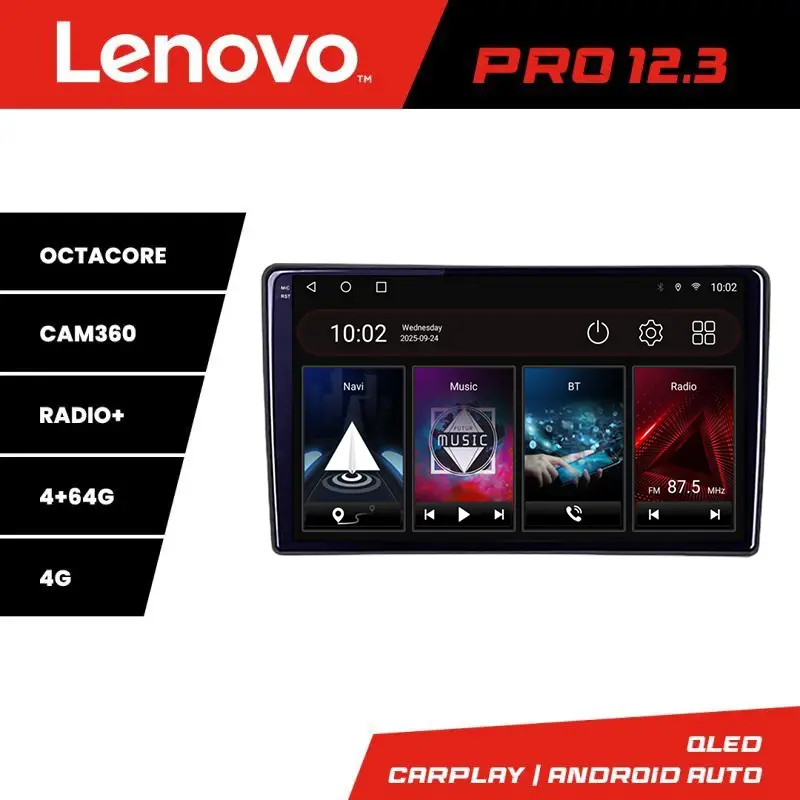 Preț promoțional Navigație Ford Transit 2019+ cu ecran de fabrică, Lenovo PRO 12.3 QLED 4+64GB 4G