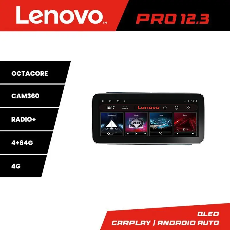 Navigație Toyota 2DIN Lenovo PRO 12.3 QLED, 4GB RAM, 64GB, 4G Ofertă exclusivă