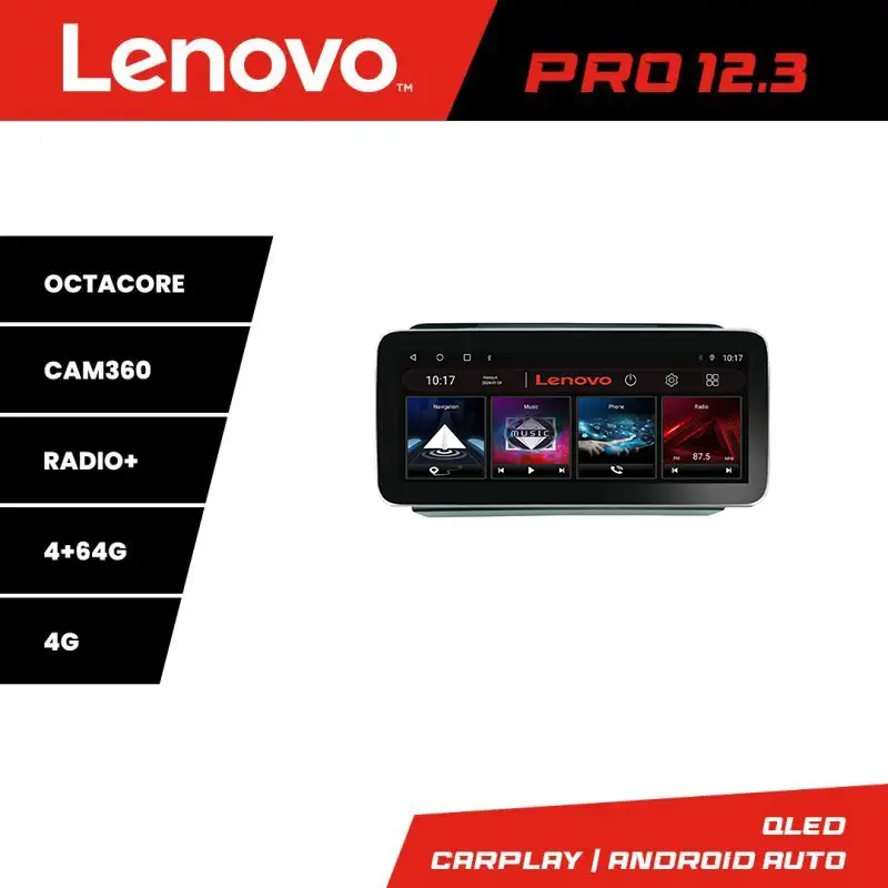Ultima șansă Navigație auto VW Lenovo PRO 12.3 QLED, 4GB+64GB, 4G, GPS, DSP