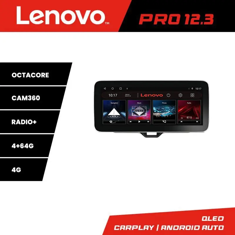 Reducere Navigație Toyota Yaris 2020+ Lenovo PRO 12.3 inch QLED 4GB+64GB 4G