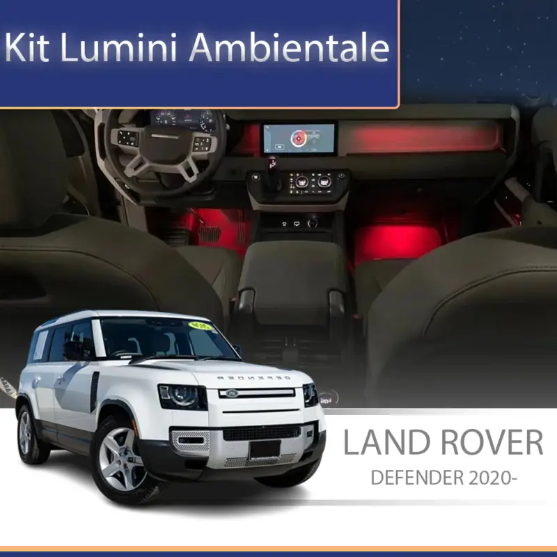 Kit lumini ambientale pentru Land Rover Defender 2020, control din telefon Disponibil imediat