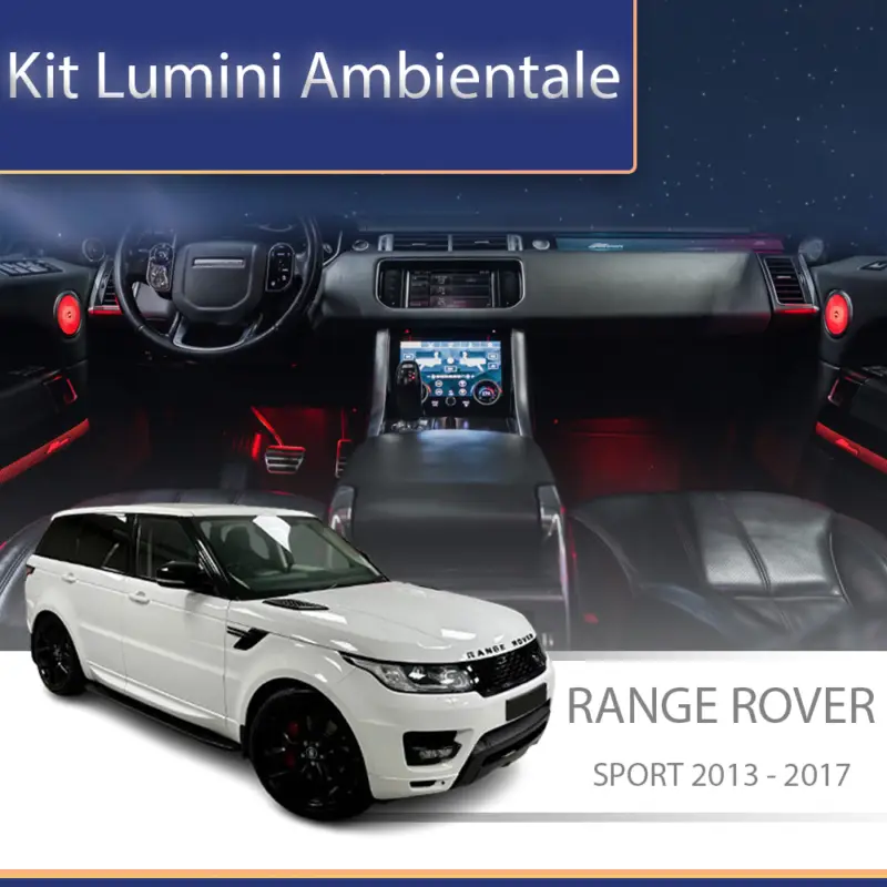 Kit lumini ambientale RGB pentru Range Rover Sport 2013-2022, control telefon Ofertă