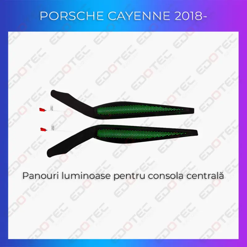 Ofertă de sezon Lumini ambientale Porsche Cayenne 2018+ pentru consola centrală, control din telefon